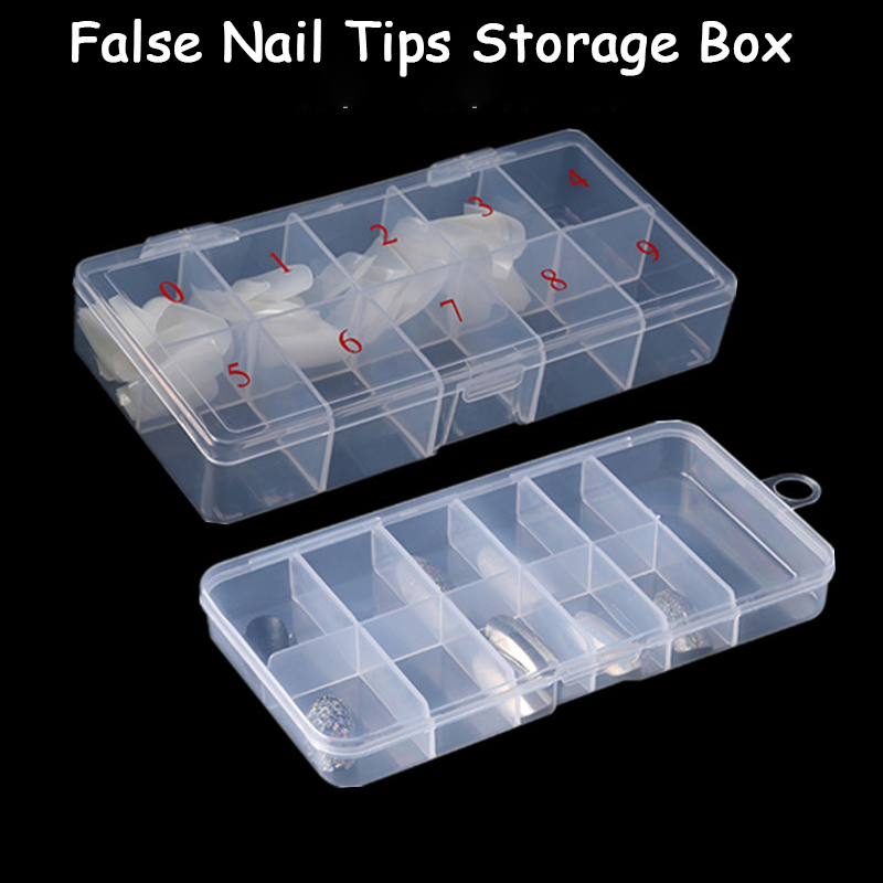 Token Tray Organizer - 1box Empty Nail Tips Organizer Storage