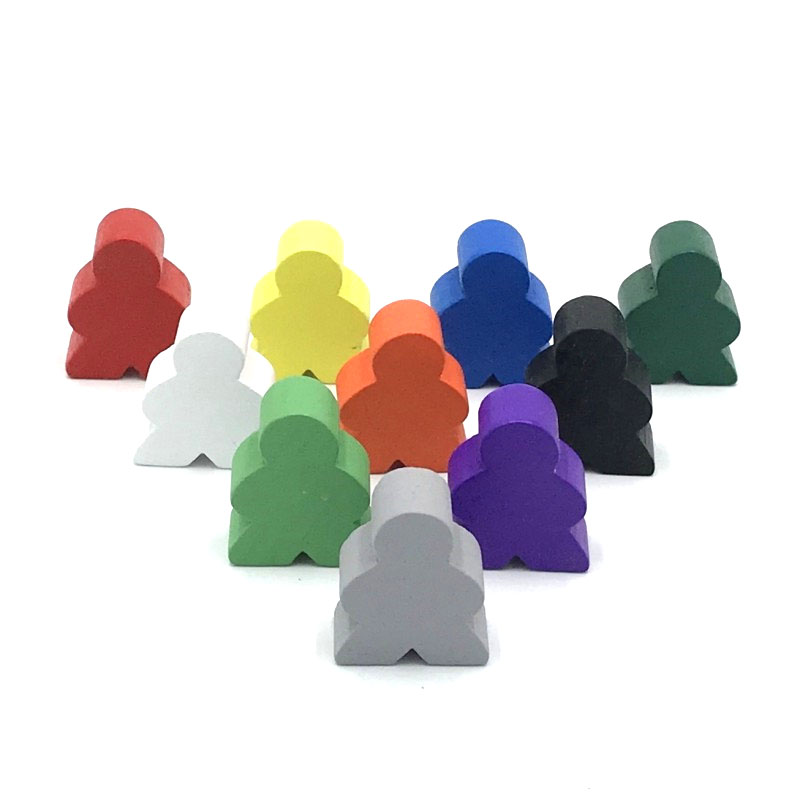 Chess Set Wooden - 10Pieces Big Size 20*23*10mm Wooden Humanoid