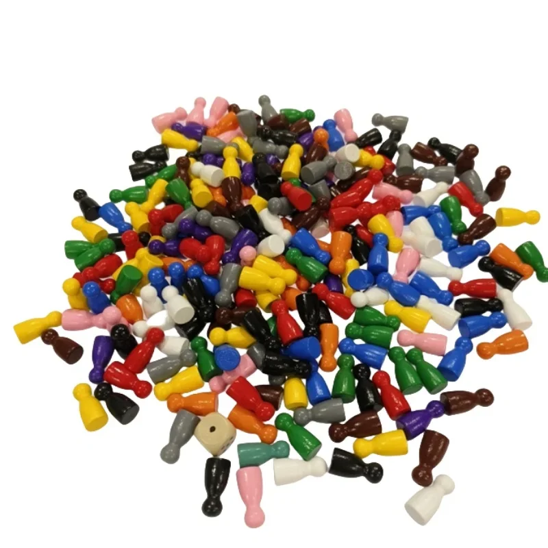 Chess Set Wooden - 100 Pcs Colorful Wooden Chess Markers