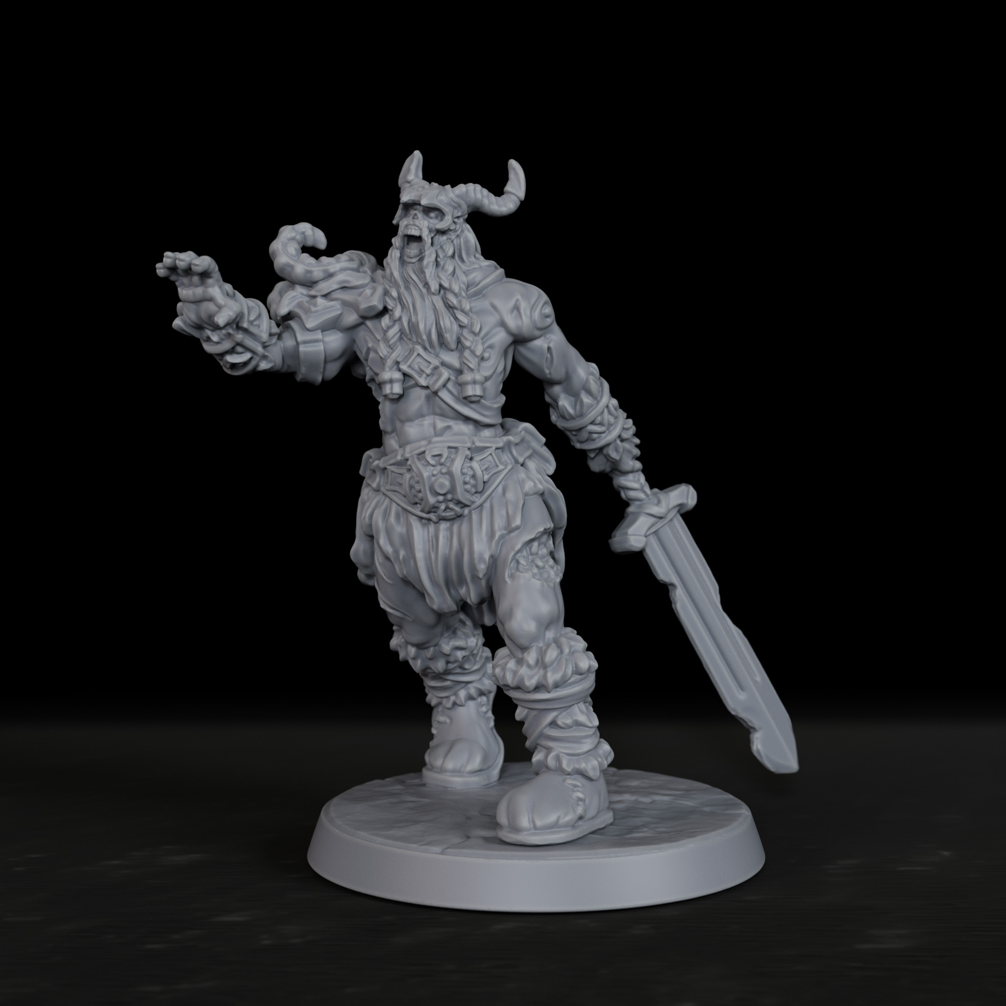 Board Game Zombies - RPG Zombie Frost Giant Miniature -