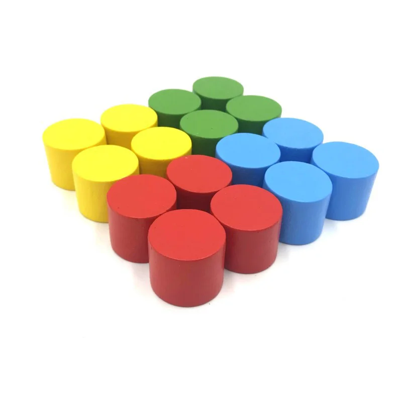 Chess Set Wooden - 8 Pcs/Set DIY Cylinder Chess Pieces