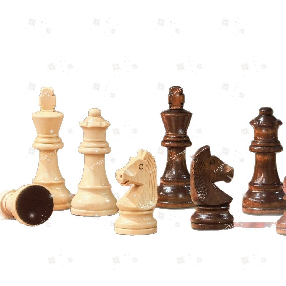 Chess Set Wooden - 3.75inch Standard Competition Large Wooden Chess