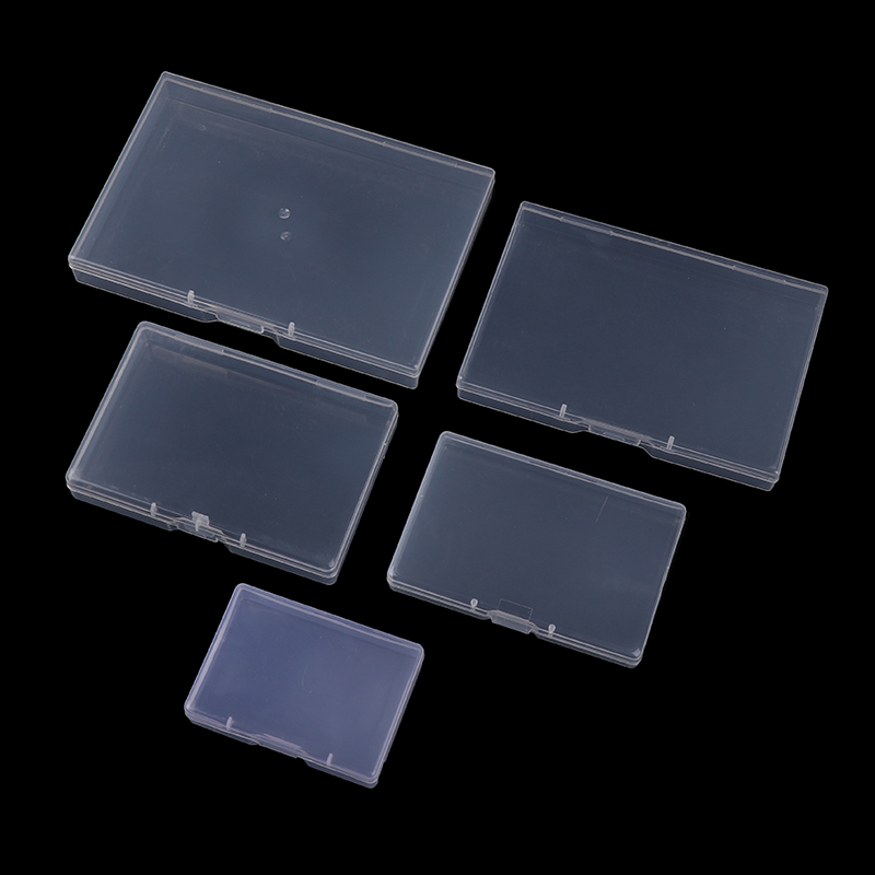 Token Tray Organizer - Transparent Plastic Box Rectangular Translucent Packing