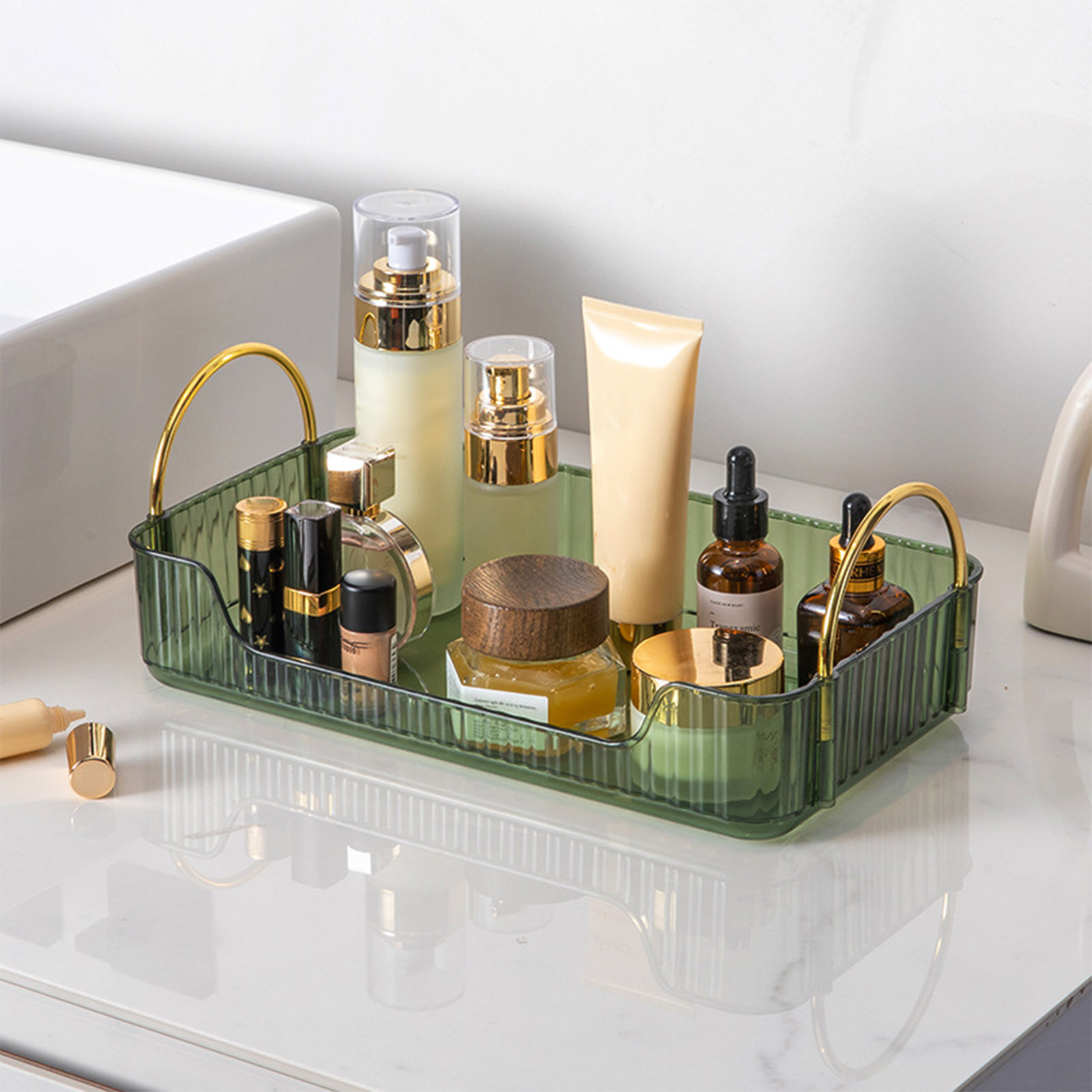Bathroom Organizer Rack Light  - Token Tray Organizer 评论和价格