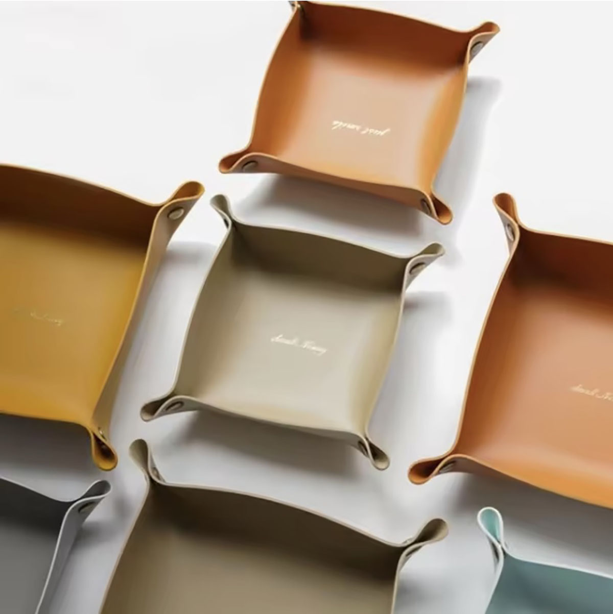 Nordic Style Leather Storage T - Token Tray Organizer 评论和价格