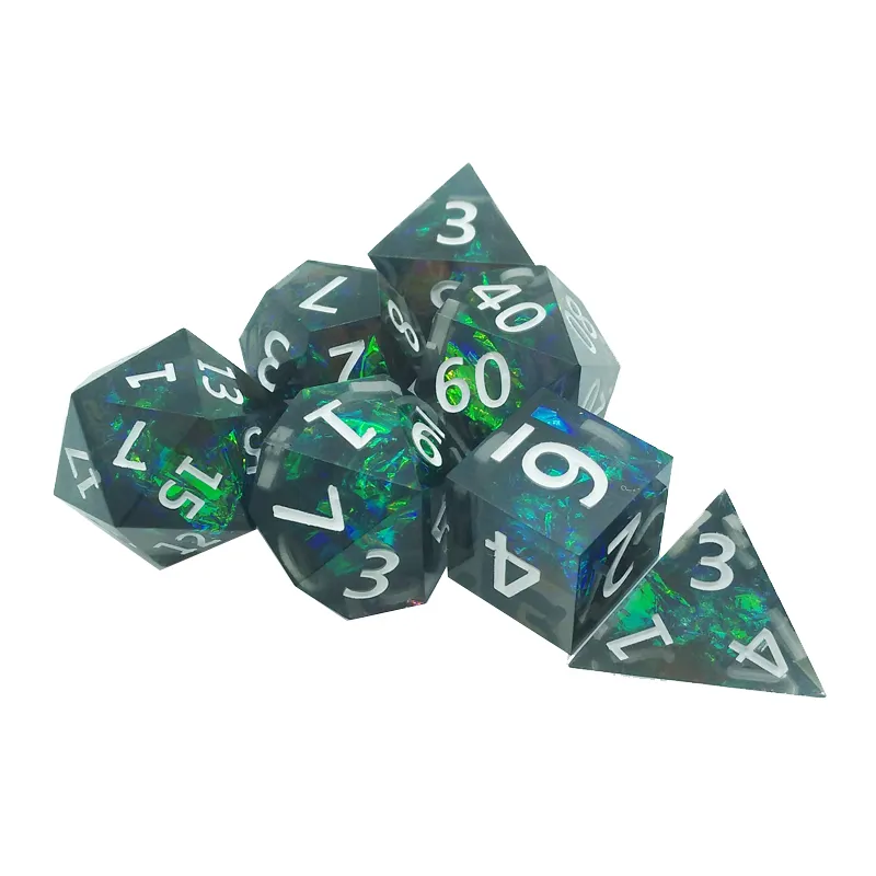 7PCS resin sharp polyhedral di - Dice Set Polyhedral 评论和价格