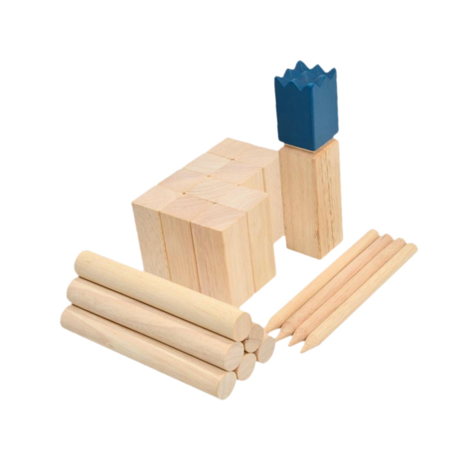 Kubb Wooden Toss Game Set Outd - Chess Set Wooden 评论和价格