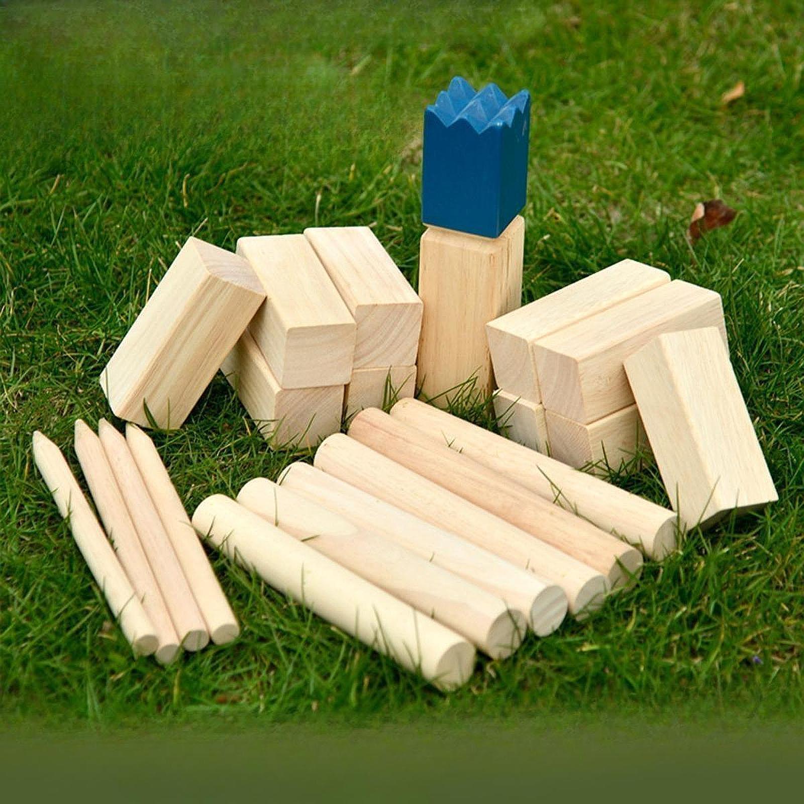 Kubb Wooden Toss Game Set Outd - Chess Set Wooden 评论和价格