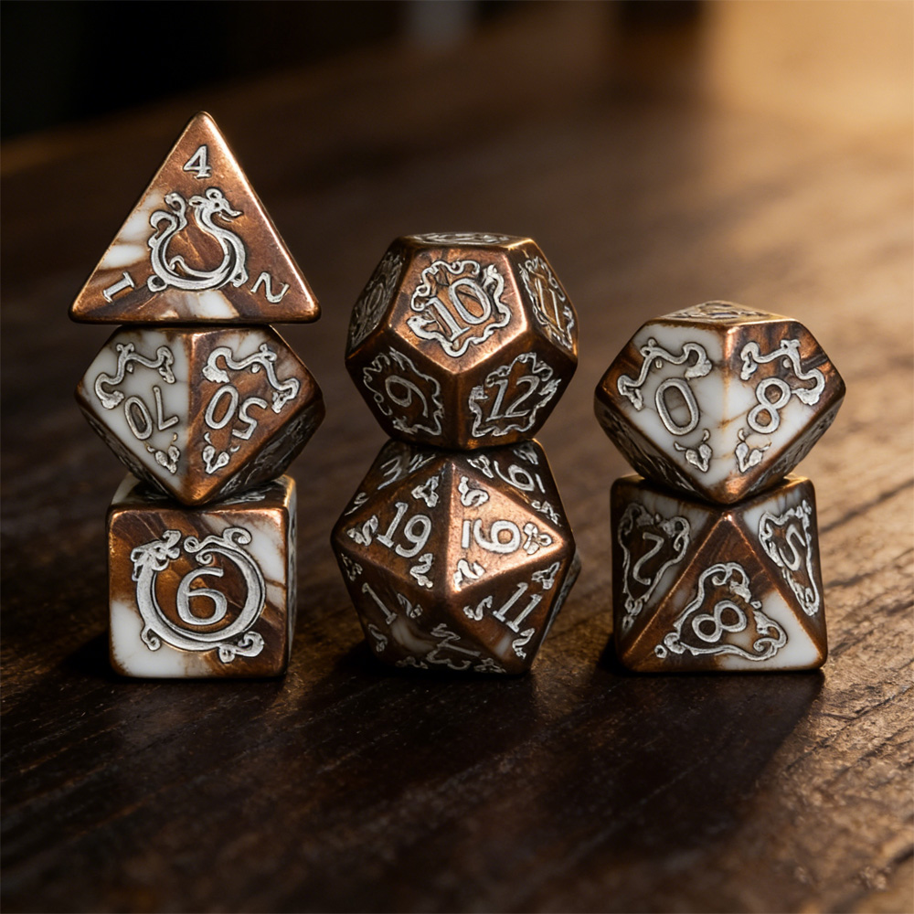 DND Dice 7Pcs/set Dragon Patte - Dice Set Polyhedral 评论和价格