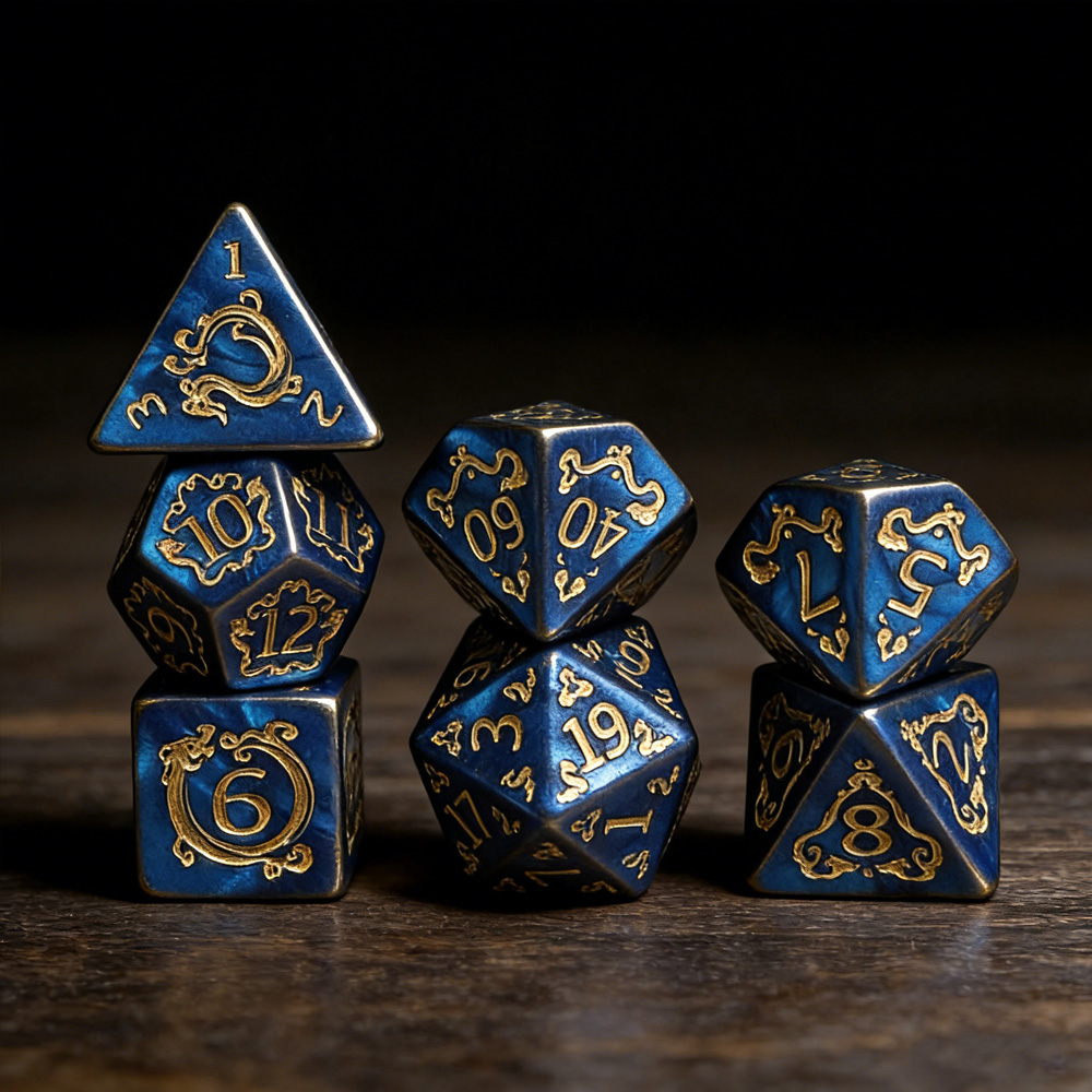 DND Dice 7Pcs/set Dragon Patte - Dice Set Polyhedral 评论和价格