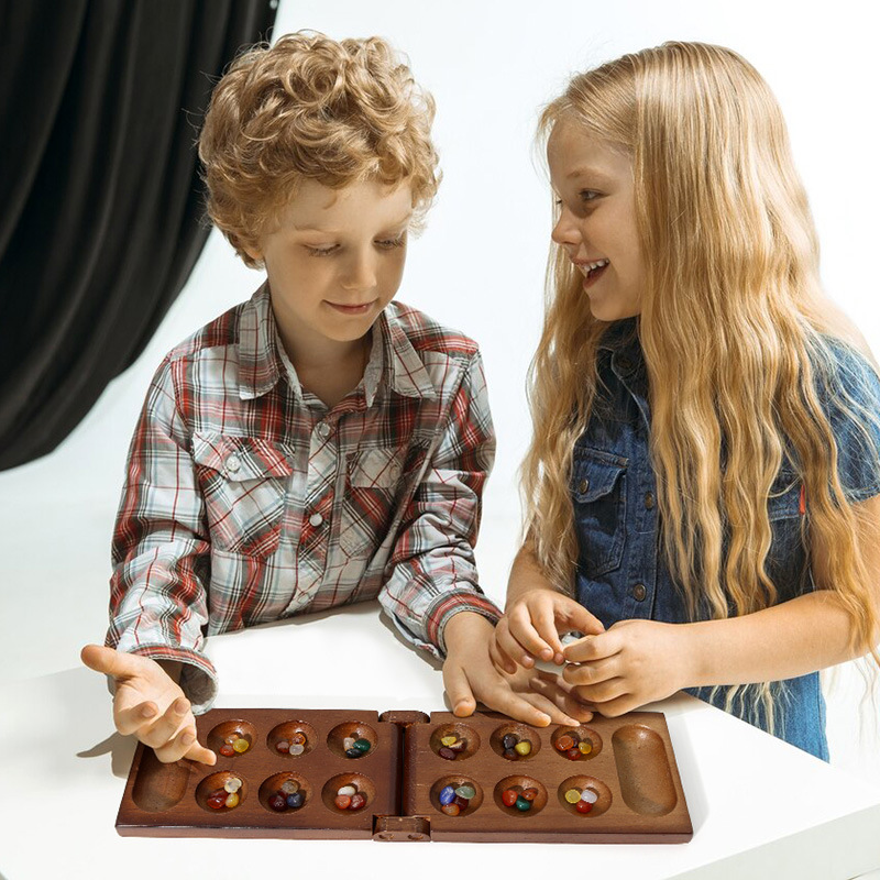 Ancient Mancala African Chess  - Chess Set Wooden 评论和价格