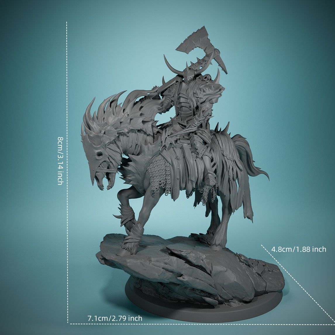 80mm Dark Night Death Horse Bo - Board Game Night 评论和价格