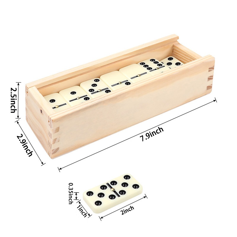 Ivory Double Six Duo Mino Domi - Chess Set Wooden 评论和价格
