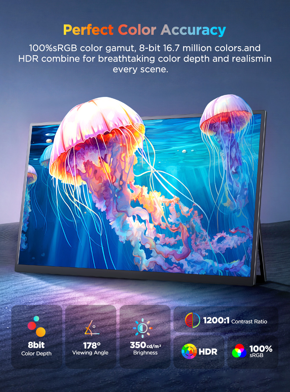 UPERFECT 4K Portable Monitor T - Board Game Journal 评论和价格