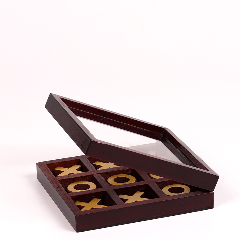 Funny Tic Tac Toe Chessboard F - Chess Set Wooden 评论和价格