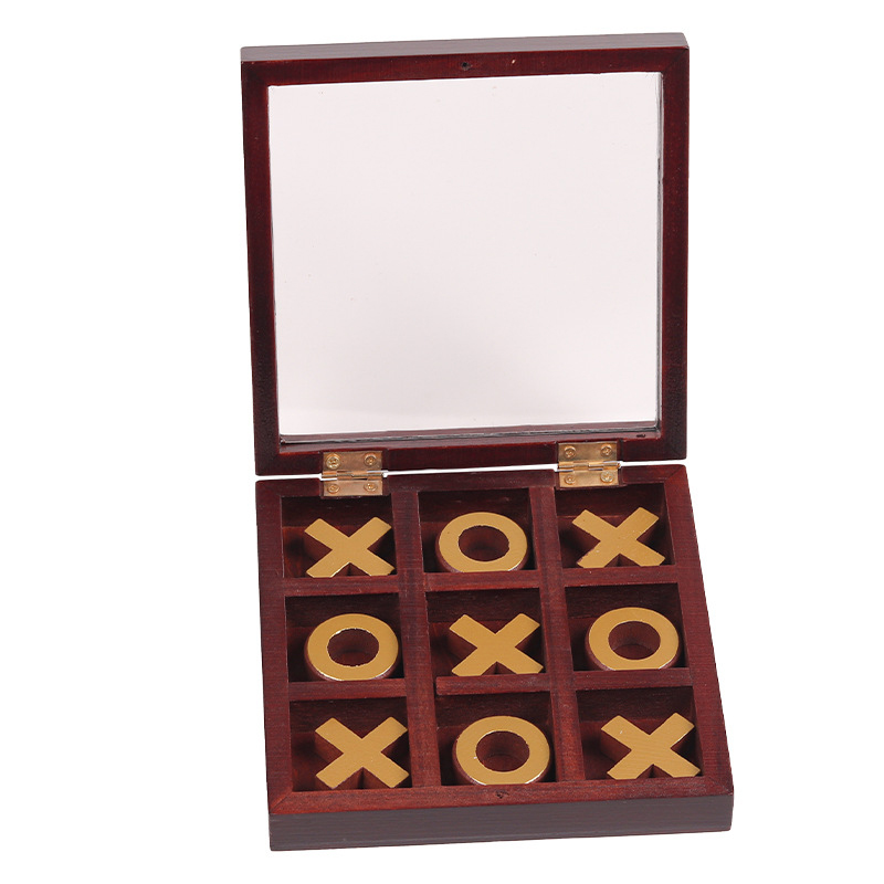 Funny Tic Tac Toe Chessboard F - Chess Set Wooden 评论和价格