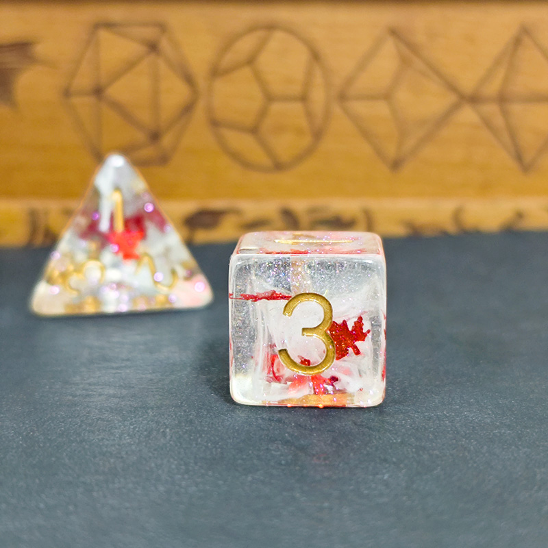 7PCS DND Dices Transparent Res - Dice Set Polyhedral 评论和价格