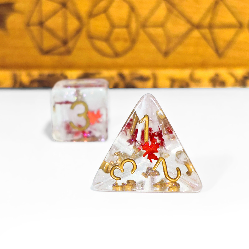 7PCS DND Dices Transparent Res - Dice Set Polyhedral 评论和价格