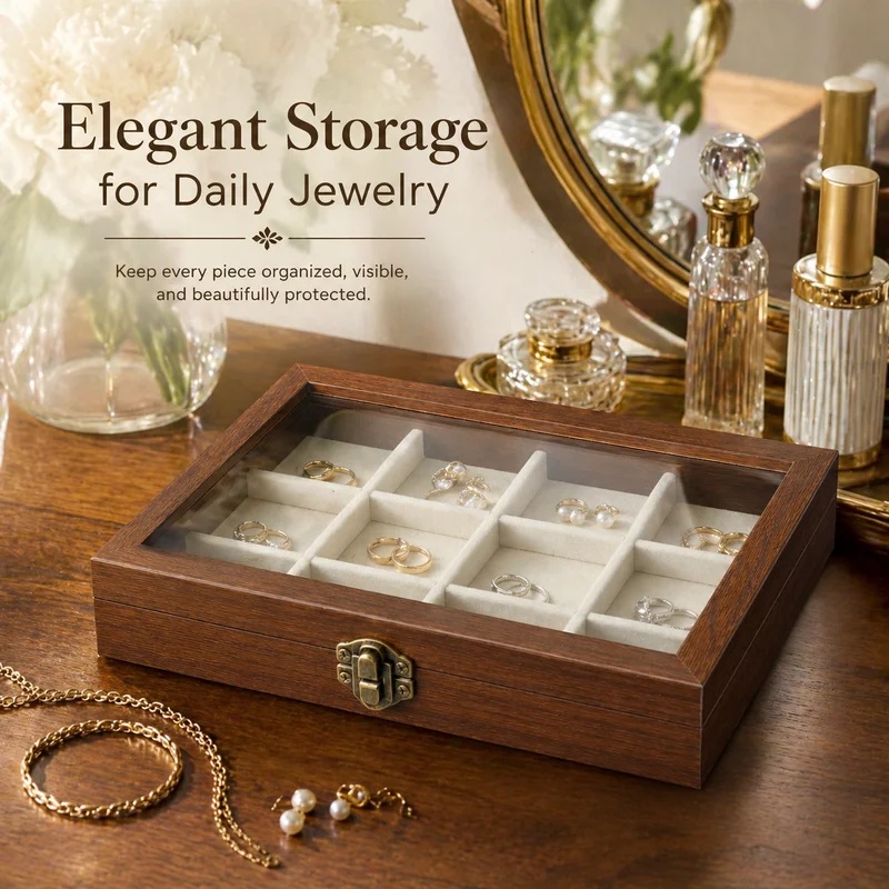 Bedroom Desktop Walnut Pattern - Token Tray Organizer 评论和价格