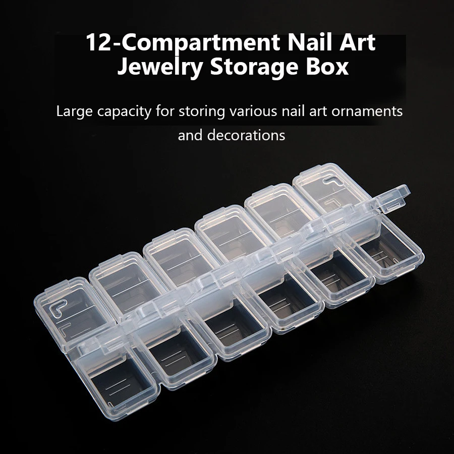 12 Compartments Plastic Rhines - Token Tray Organizer 评论和价格