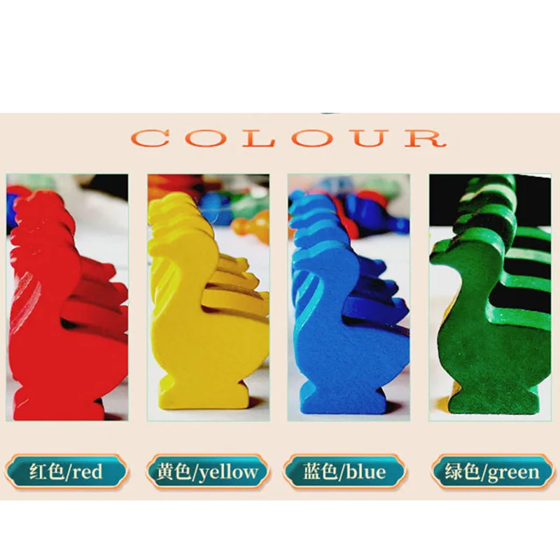 16pcs/set Goose Shaped Wooden  - Chess Set Wooden 评论和价格